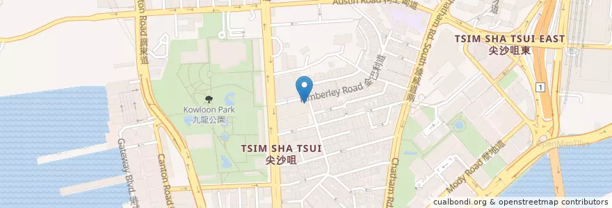 Mapa de ubicacion de Money Exchange RMB en China, Guangdong, Hong Kong, Kowloon, Wilayah Baru, 油尖旺區 Yau Tsim Mong District.