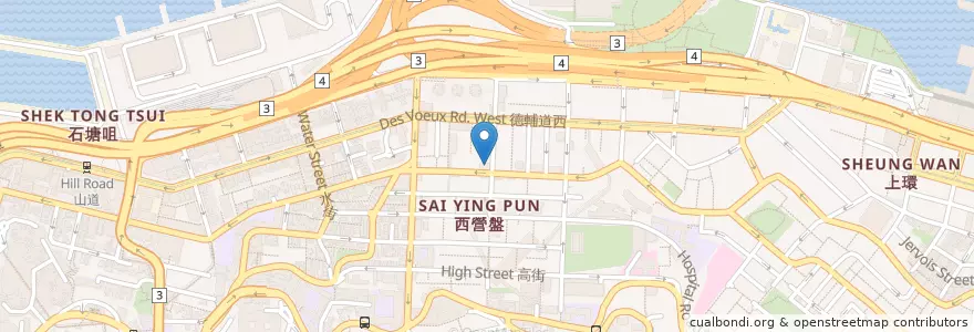 Mapa de ubicacion de Electric Ave en China, Guangdong, Hongkong, Hong Kong Island, New Territories, 中西區 Central And Western District.