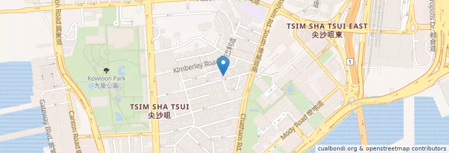 Mapa de ubicacion de Gong Cha en 中国, 広東省, 香港, 九龍, 新界, 油尖旺區 Yau Tsim Mong District.