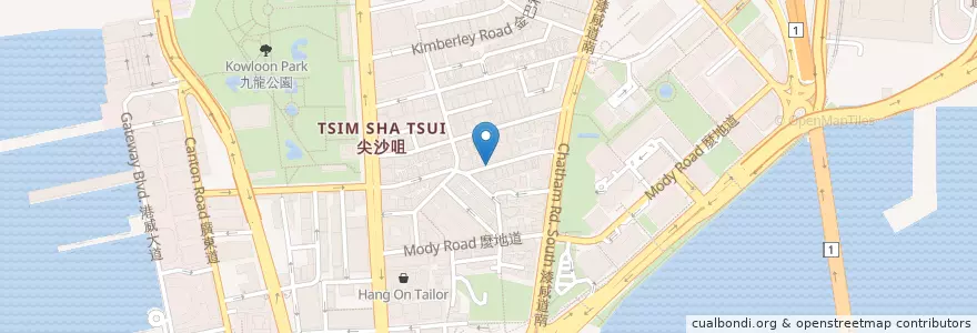 Mapa de ubicacion de McDonald's en China, Cantão, Hong Kong, Kowloon, Novos Territórios, 油尖旺區 Yau Tsim Mong District.