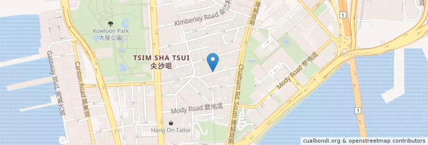 Mapa de ubicacion de Hung Lee Kitchen en 中国, 广东省, 香港 Hong Kong, 九龍 Kowloon, 新界 New Territories, 油尖旺區 Yau Tsim Mong District.