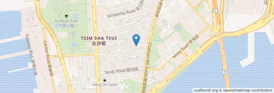 Mapa de ubicacion de The Right Place en China, Cantão, Hong Kong, Kowloon, Novos Territórios, 油尖旺區 Yau Tsim Mong District.