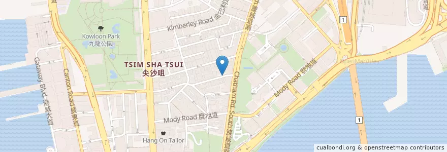 Mapa de ubicacion de Cosmos en China, Provincia De Cantón, Hong Kong, Kowloon, Nuevos Territorios, 油尖旺區 Yau Tsim Mong District.