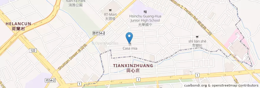 Mapa de ubicacion de Casa mia en Tayvan, 臺灣省, Hsinchu.
