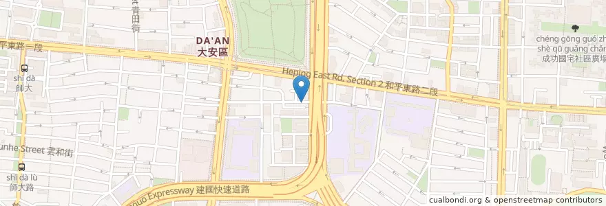 Mapa de ubicacion de 佳欣越南小館ㄅ en Taiwan, 新北市, Taipé, 大安區.