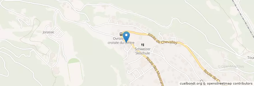Mapa de ubicacion de Ô! P'tit Prince en Suisse, Valais, Martigny, Leytron.