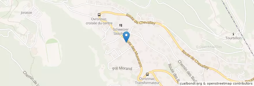 Mapa de ubicacion de Why'n Hot Lounge en Suíça, Valais/Wallis, Martigny, Leytron.