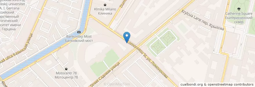 Mapa de ubicacion de Apotheke en Russia, Northwestern Federal District, Leningrad Oblast, Saint Petersburg, Центральный Район, Округ № 78.
