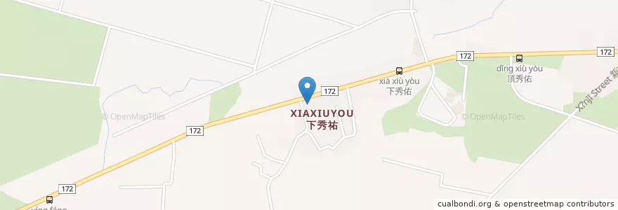 Mapa de ubicacion de 重興宮 en 臺灣, 臺南市, 白河區.