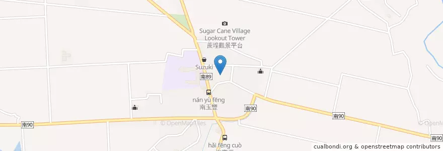 Mapa de ubicacion de 藏巖寺 en 臺灣, 臺南市, 白河區.