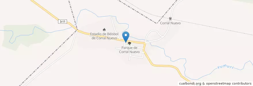 Mapa de ubicacion de Iglesia Católica de Corral Nuevo en کوبا, Mayabeque, Santa Cruz Del Norte.