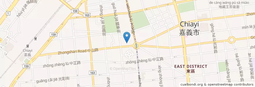 Mapa de ubicacion de 板信商業銀行 en Taiwan, 臺灣省, 嘉義市, 嘉義縣.