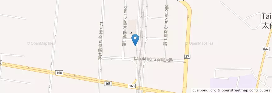 Mapa de ubicacion de 巡迴計程車 en 臺灣, 臺灣省, 嘉義縣, 太保市.