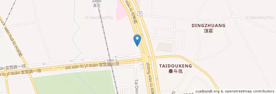 Mapa de ubicacion de 天主堂 en 臺灣, 臺灣省, 嘉義市, 嘉義縣, 東區.