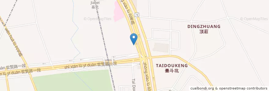 Mapa de ubicacion de 景仁幼兒園 en Taiwan, Taiwan Province, Chiayi, Chiayi County, East District.