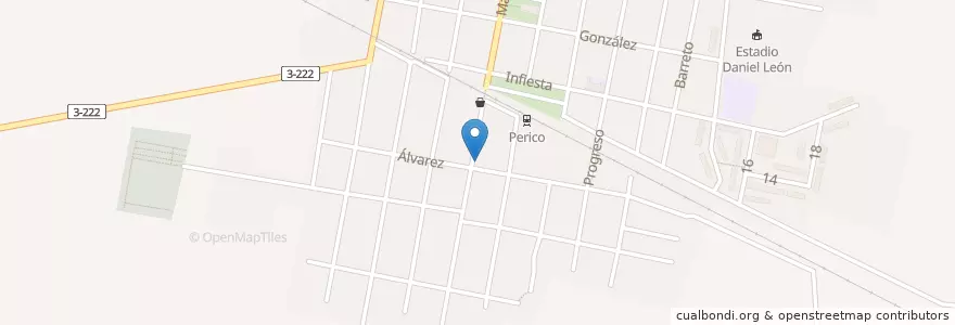Mapa de ubicacion de Biblioteca Municipal en 古巴, Matanzas, Perico.