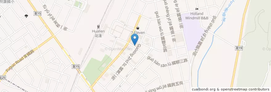 Mapa de ubicacion de 駿馬汽車出租 en 臺灣, 臺灣省, 花蓮縣, 花蓮市.