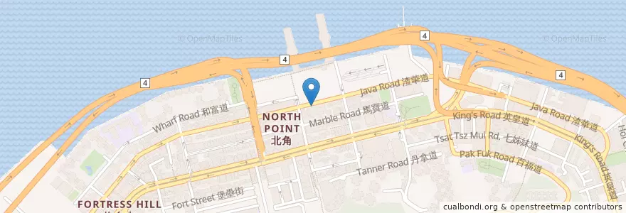 Mapa de ubicacion de Sharetea en China, Guangdong, Hongkong, Hong Kong Island, New Territories, 東區 Eastern District.
