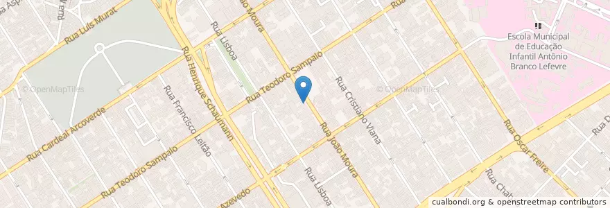 Mapa de ubicacion de E.E Godofredo Furtado en Бразилия, Юго-Восточный Регион, Сан-Паулу, Região Geográfica Intermediária De São Paulo, Região Metropolitana De São Paulo, Região Imediata De São Paulo, Сан-Паулу.