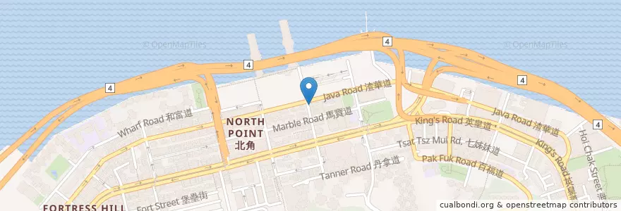 Mapa de ubicacion de New York Diner en China, Guangdong, Hong Kong, Pulau Hong Kong, Wilayah Baru, 東區 Eastern District.