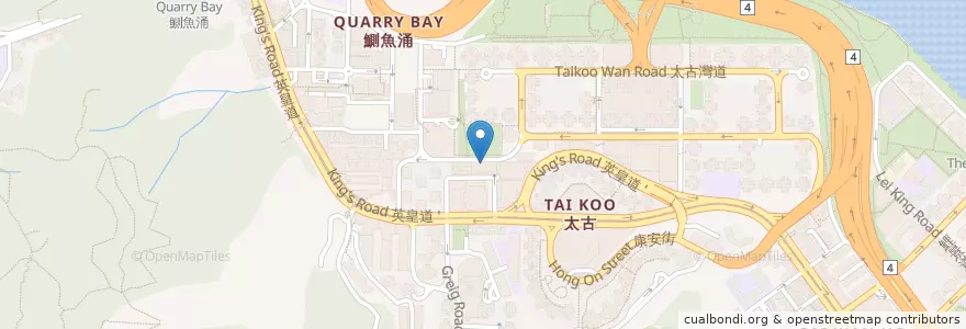 Mapa de ubicacion de Family Medicine and Primary Care Centre (Taikoo) en 中国, 広東省, 香港, 香港島, 新界, 東區 Eastern District.