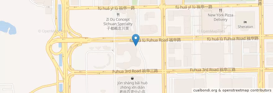 Mapa de ubicacion de Baia Burger Concept en Çin, Guangdong, Shenzhen, 福田区.