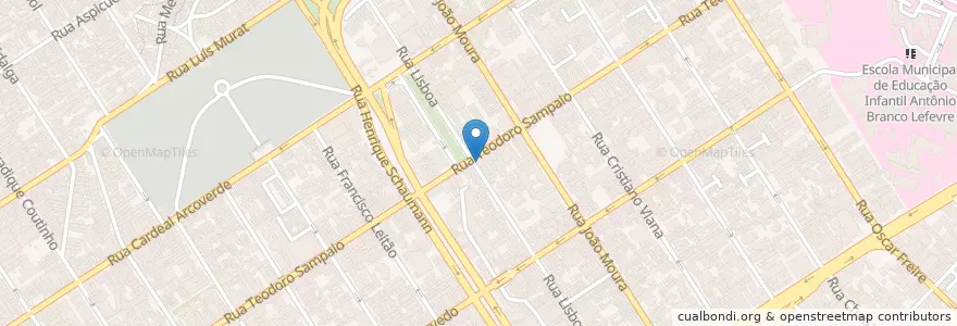 Mapa de ubicacion de Lisboa Speed Taxi en البَرَازِيل, المنطقة الجنوبية الشرقية, ساو باولو, Região Geográfica Intermediária De São Paulo, Região Metropolitana De São Paulo, Região Imediata De São Paulo, ساو باولو.