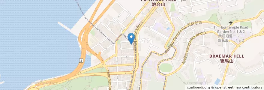 Mapa de ubicacion de Blue House en 中国, 広東省, 香港, 香港島, 新界, 灣仔區 Wan Chai District.