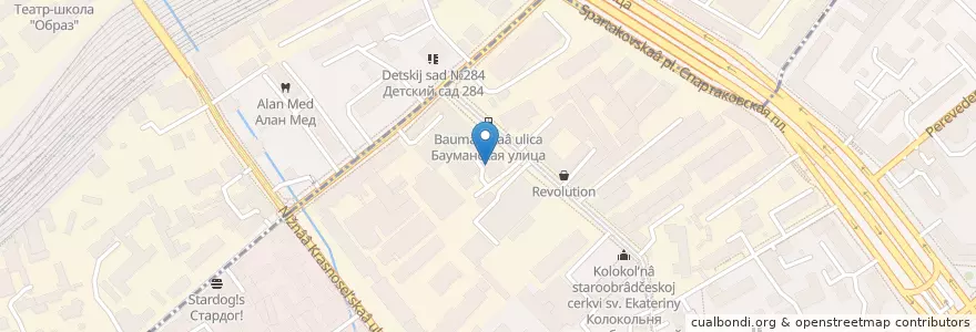 Mapa de ubicacion de Boo en Russie, District Fédéral Central, Moscou, Центральный Административный Округ, Басманный Район, Красносельский Район.