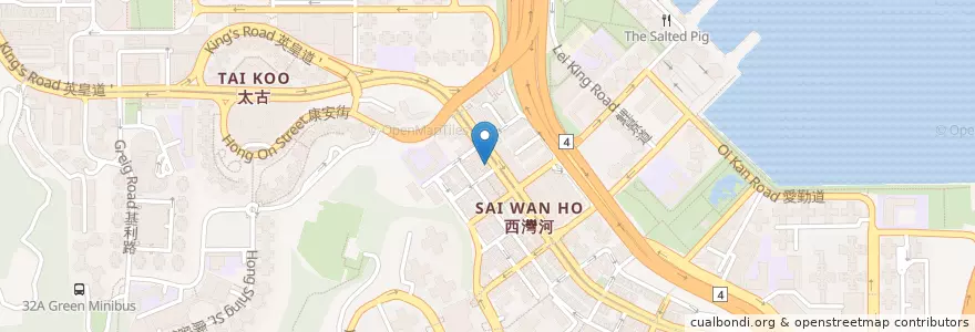 Mapa de ubicacion de Dr. Augustine Tsang Dental Centre en الصين, غوانغدونغ, هونغ كونغ, جزيرة هونغ كونغ, الأقاليم الجديدة, 東區 Eastern District.