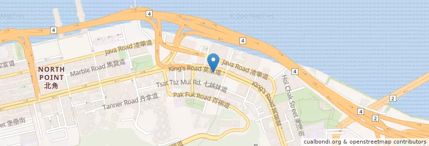 Mapa de ubicacion de BOC en 中国, 广东省, 香港 Hong Kong, 香港島 Hong Kong Island, 新界 New Territories, 東區 Eastern District.