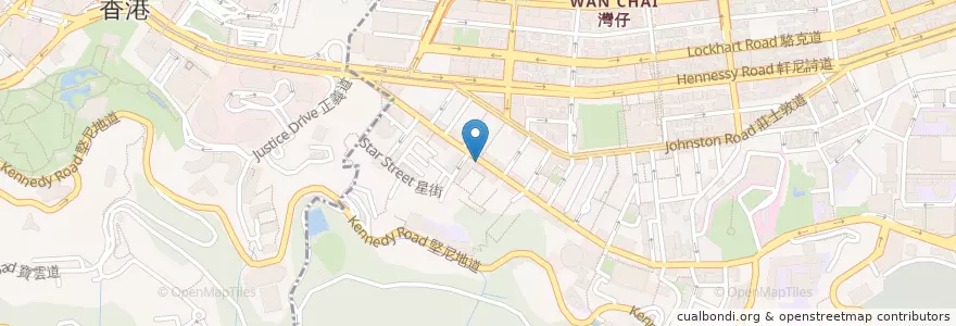 Mapa de ubicacion de 和平燒味飯 SiuMeiFan.com en Chine, Guangdong, Hong Kong, Île De Hong Kong, Nouveaux Territoires, 灣仔區 Wan Chai District.