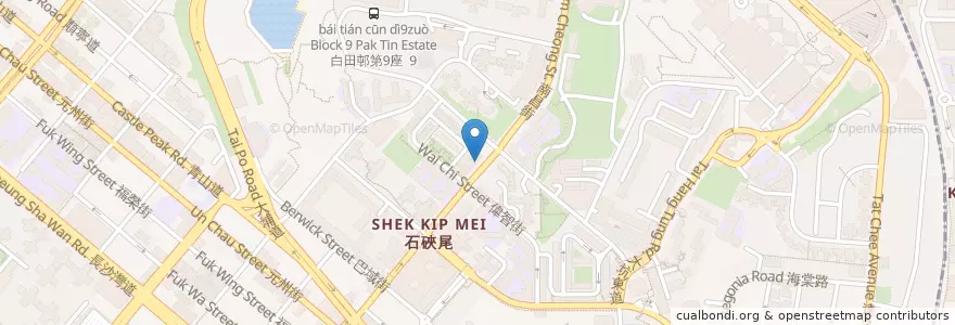 Mapa de ubicacion de Dr. Sun Tien Chow en Китай, Гуандун, Гонконг, Цзюлун, Новые Территории, 深水埗區 Sham Shui Po District.