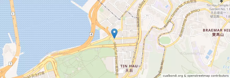 Mapa de ubicacion de Dr. Hugh's Veterinary Hospital en China, Cantão, Hong Kong, Ilha De Hong Kong, Novos Territórios, 灣仔區 Wan Chai District.