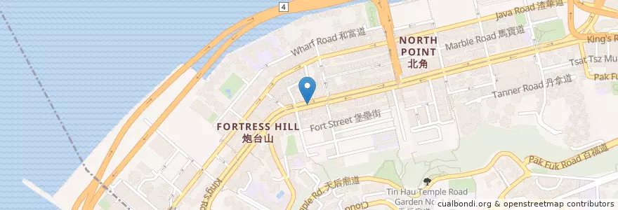Mapa de ubicacion de OCBC en China, Cantão, Hong Kong, Ilha De Hong Kong, Novos Territórios, 東區 Eastern District.