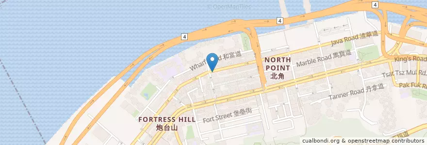 Mapa de ubicacion de Pizza Hut en 中国, 广东省, 香港, 香港島, 新界, 東區.