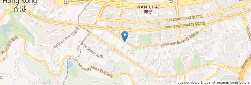 Mapa de ubicacion de Karning Dispensary en الصين, غوانغدونغ, هونغ كونغ, جزيرة هونغ كونغ, الأقاليم الجديدة, 灣仔區 Wan Chai District.