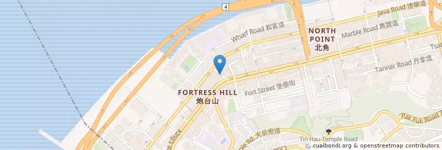 Mapa de ubicacion de Zion Lutheran Church en الصين, غوانغدونغ, هونغ كونغ, جزيرة هونغ كونغ, الأقاليم الجديدة, 東區 Eastern District.
