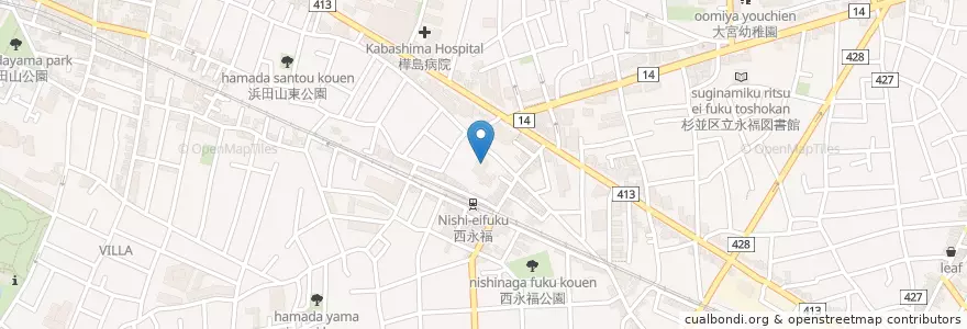 Mapa de ubicacion de 法華宗 理性寺 en Japon, Tokyo, 杉並区.