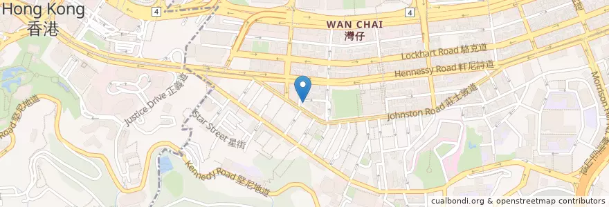 Mapa de ubicacion de The Coffee Academics en Китай, Гуандун, Гонконг, Гонконг, Новые Территории, 灣仔區 Wan Chai District.