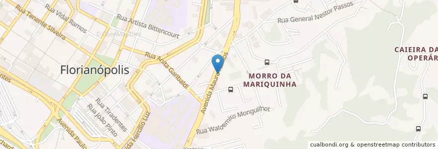 Mapa de ubicacion de Estúdio Decibel en Brasil, Região Sul, Santa Catarina, Microrregião De Florianópolis, Região Geográfica Intermediária De Florianópolis, Florianópolis.