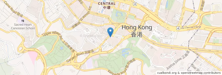 Mapa de ubicacion de Citibank en Chine, Guangdong, Hong Kong, Île De Hong Kong, Nouveaux Territoires, 中西區 Central And Western District.