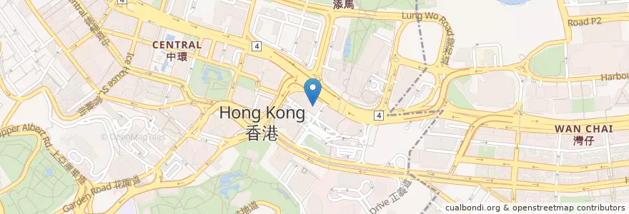Mapa de ubicacion de Bank Negara Indonesia en China, Provincia De Cantón, Hong Kong, Isla De Hong Kong, Nuevos Territorios, 中西區 Central And Western District.