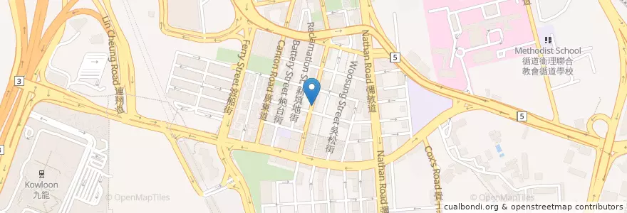 Mapa de ubicacion de 不一樣 Be Different en 中国, 广东省, 香港 Hong Kong, 九龍 Kowloon, 新界 New Territories, 油尖旺區 Yau Tsim Mong District.