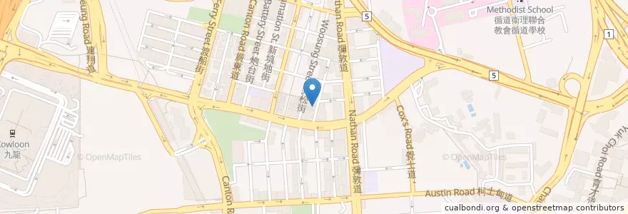Mapa de ubicacion de 河內越南餐廳 Phò Hà Nôi en China, Cantão, Hong Kong, Kowloon, Novos Territórios, 油尖旺區 Yau Tsim Mong District.