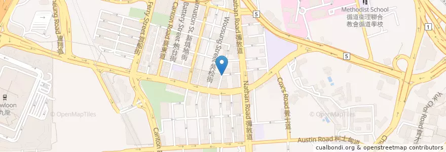 Mapa de ubicacion de Foreign Exchange en چین, گوانگ‌دونگ, هنگ‌کنگ, کاولون, 新界 New Territories, 油尖旺區 Yau Tsim Mong District.