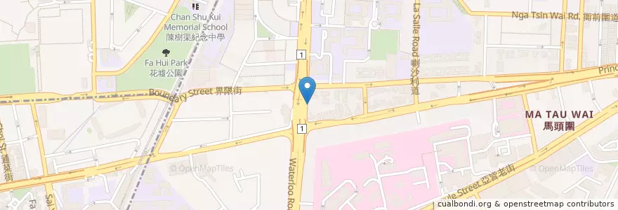Mapa de ubicacion de Vienna School of Music & Arts en 중국, 광둥성, 홍콩, 가우룽, 신제, 九龍城區 Kowloon City District.
