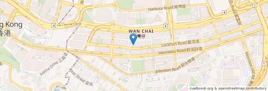 Mapa de ubicacion de Players en Cina, Guangdong, Hong Kong, Hong Kong, Nuovi Territori, 灣仔區 Wan Chai District.