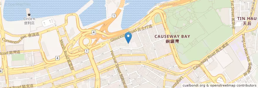Mapa de ubicacion de Thai Simple Kitchen en Çin, Guangdong, Hong Kong, Hong Kong Adası, Yeni Bölgeler, 灣仔區 Wan Chai District.
