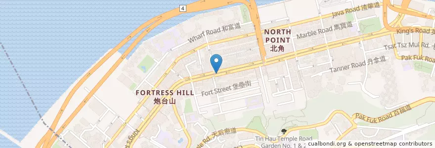 Mapa de ubicacion de Fubon Bank en Китай, Гуандун, Гонконг, Гонконг, Новые Территории, 東區 Eastern District.